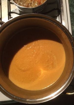 A picture of Pumpkin Cream Soup with Evaporated Milk.