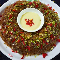 Pistachio dry fruit rose cake A picture of Pistachio dry fruit rose cake.