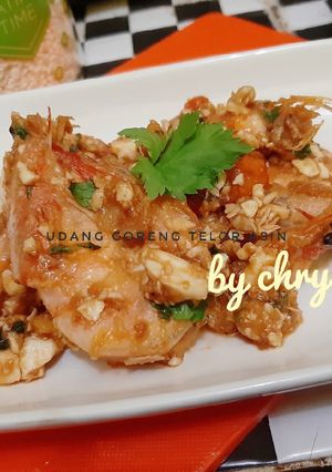 Foto resep Udang goreng telor asin