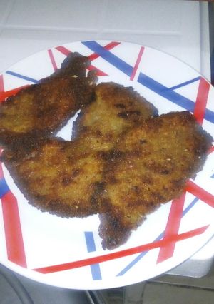 Una foto de Milanesa de cerdo (empanizado)
