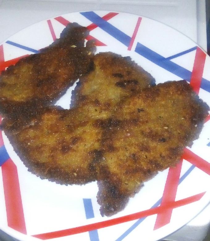 Una foto de Milanesa de cerdo (empanizado)