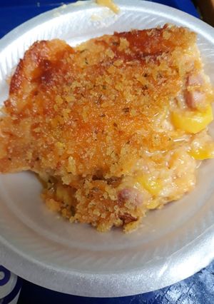 A picture of Squash and Ham Casserole the simple version.
