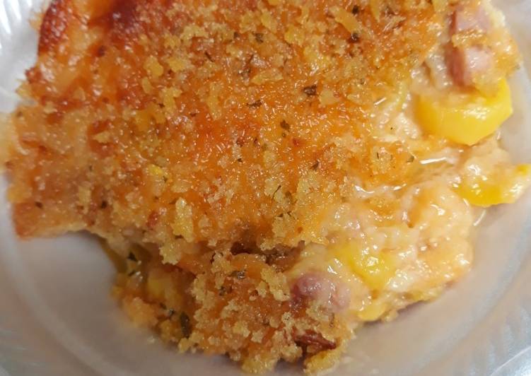 My Grandma Love This Squash and Ham Casserole the simple version