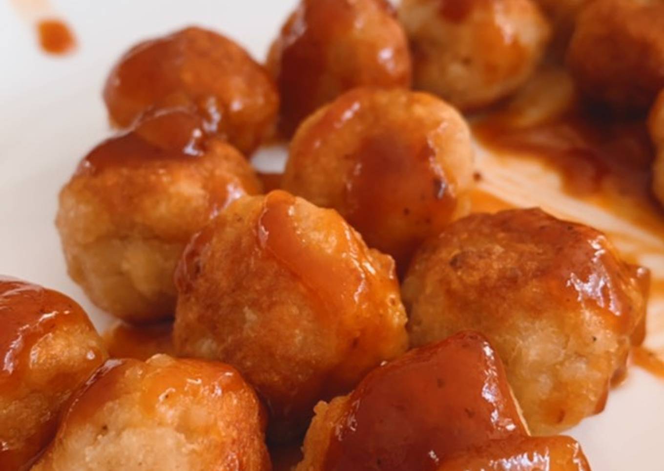 Bola bola daging dgn tomato sauce