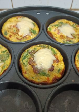 Foto resep Dadar telur bayam