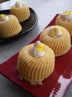 Foto resep Bolu Kukus Labu Kuning with Buttercream