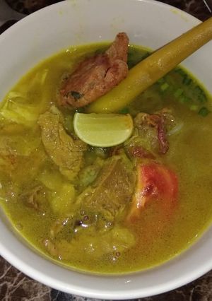 Foto resep Soto Daging Kuah Kuning non-Santan