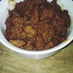 A picture of Beef fry boti.