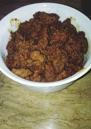 A picture of Beef fry boti.