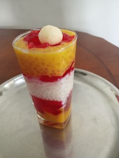 மேங்கோ சாகோ ஜவ்வரிசி பாயசம் (Mango Choco Javarisi Payasam Recipe in Tamil) செய்முறை முக்கிய புகைப்படம்