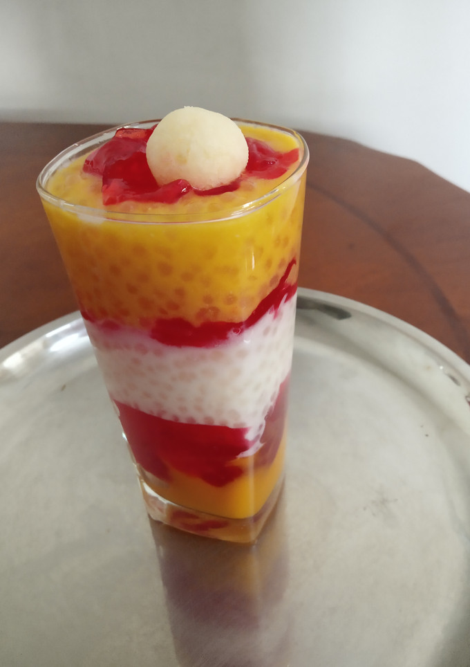 மேங்கோ சாகோ ஜவ்வரிசி பாயசம் (Mango Choco Javarisi Payasam Recipe in Tamil) செய்முறை முக்கிய புகைப்படம்