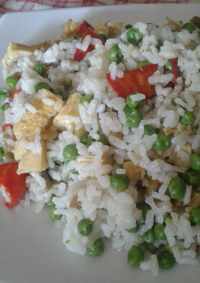 Una foto de Arroz con verduritas de la huerta