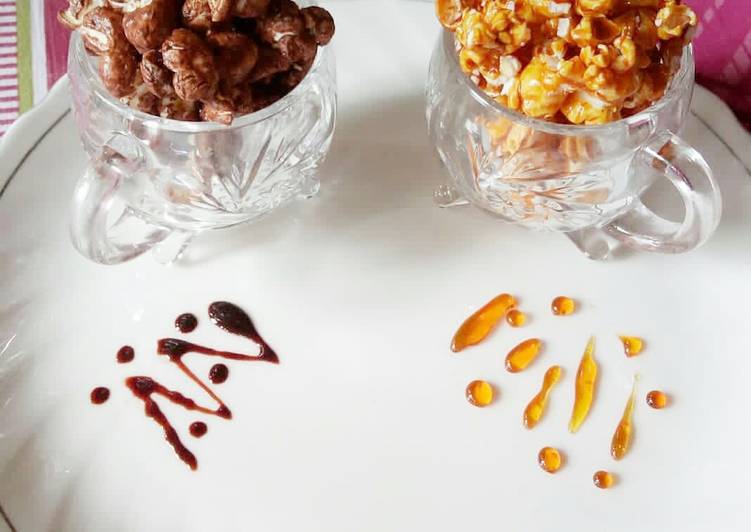 Recipe of Perfect Chocolate and Caramel popcorns