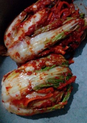 Hình của món Kim chi cải thảo Hàn Quốc.
