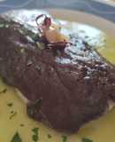 Bacalao con Alioli de Ajo Negro Gratinado y Pil Pil