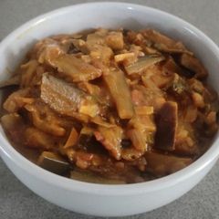 Eggplant subji🍆 A picture of Eggplant subji🍆.