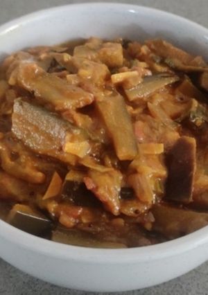 A picture of Eggplant subji🍆.