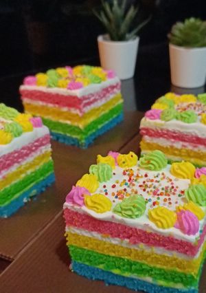 Foto resep Rainbow cake