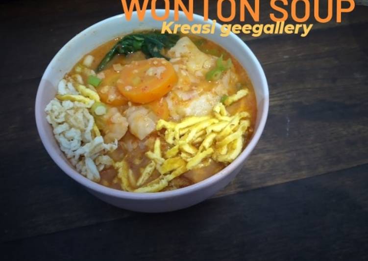Resep Wonton soup Anti Gagal