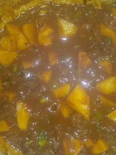 A picture of Potato beef stew.