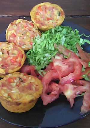 Una foto de Canastitas de calabacín rellenas sin masa