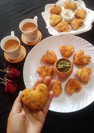 A picture of Suji cutlet hearts.