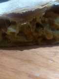 Calzón de parmesano, Roquefort y nueces