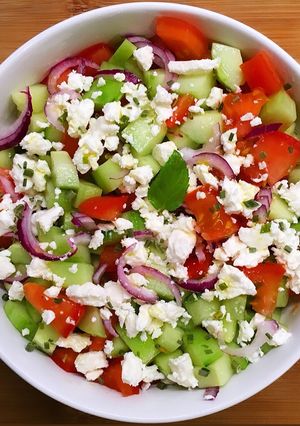 Une photo de Salade grecque