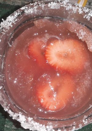Una foto de Licuado Frío de Frutilla🍓🍓