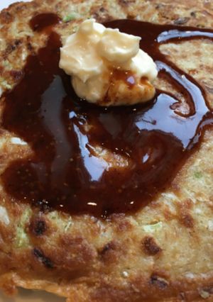 A picture of Tuna & Cabbage Okonomiyaki with Oat Flour.