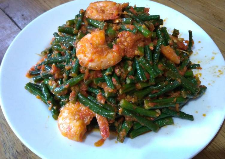 Tumis Udang Kacang Panjang