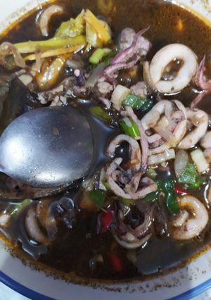 Foto resep Tumis cumi hitam simple