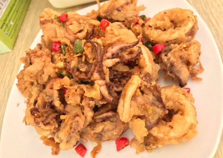 Cumi Goreng Tepung Asin