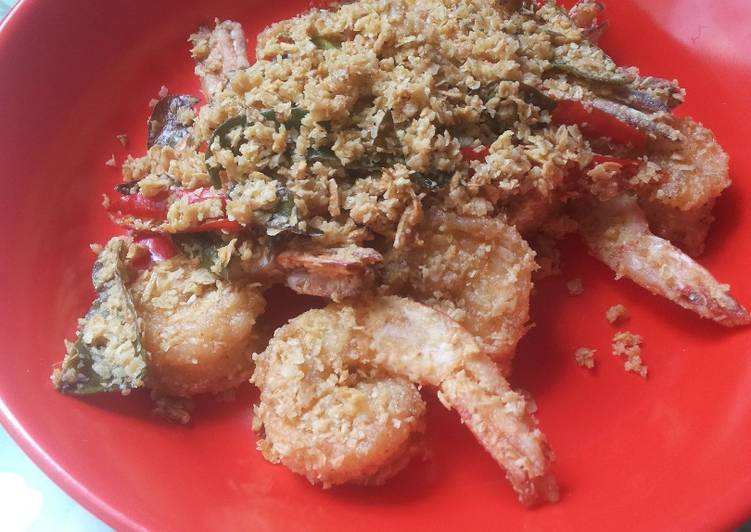 Udang goreng oatmeal