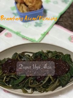 Foto resep Brambang Asem/ Plencing Kangkung