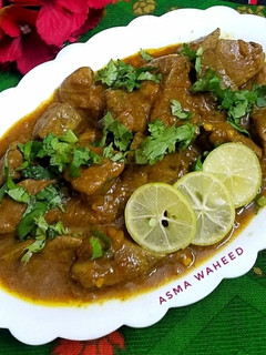 A picture of Mutton Masala Kaleji.