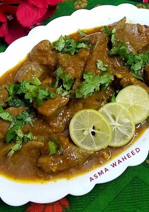 A picture of Mutton Masala Kaleji.