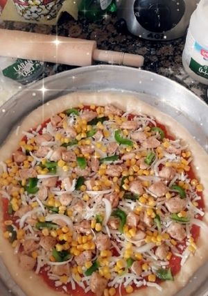 صورة لوصفة بيتزا ولا اروع 🍕