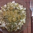 Ensalada verde (vegan) con aderezo casero picantito