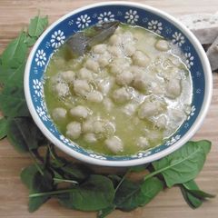 A picture of Lemon flavored Chickpea Soup.