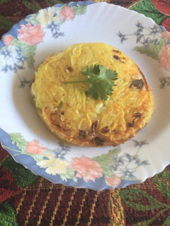 Una foto de Rosti de jamón y queso