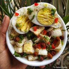 Egg Chana Salad A picture of Egg Chana Salad.