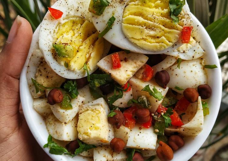 Recipe of Speedy Egg Chana Salad