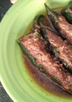 A picture of Stuffed Green Chillies.