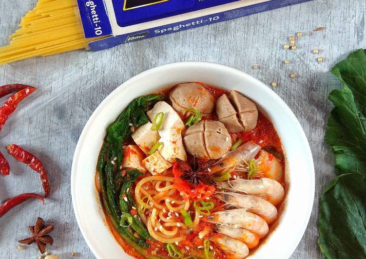 Spaghetti Kuah Pedas