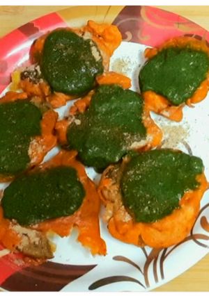 A picture of Spicy Baroole Chaat.