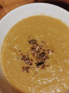 Una foto de Puré de calabaza