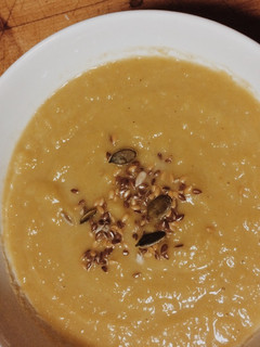 Una foto de Puré de calabaza