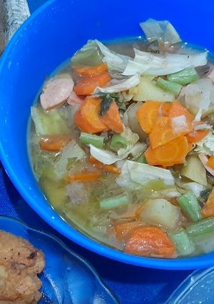 Foto resep Sayur Sup sosis kanzler