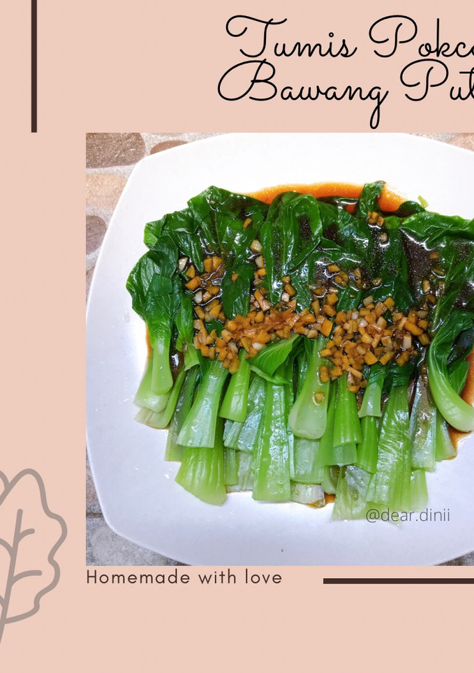 Foto resep Tumis Pokcoy Bawang Putih